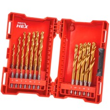 Набор свёрл MILWAUKEE HSS-G TiN Red..