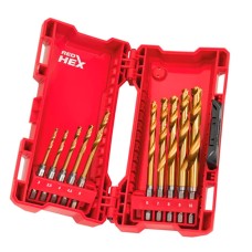 Набор свёрл MILWAUKEE HSS-G TiN Red..