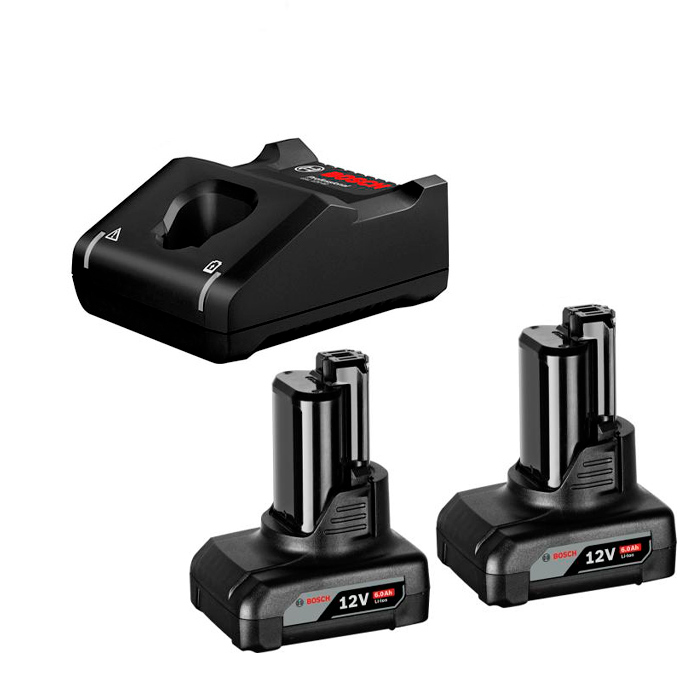 Set acumulatori Bosch GAL 12V-40+2*..