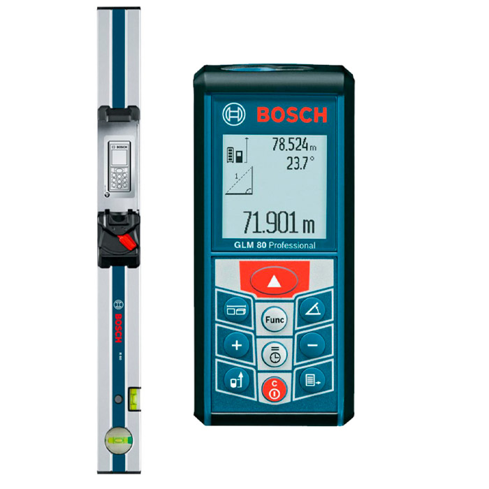 Telemetru laser BOSCH GLM80+R60..