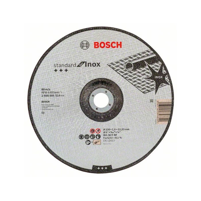 Отрезной диск BOSCH STANDARD INOX 230х1.9..